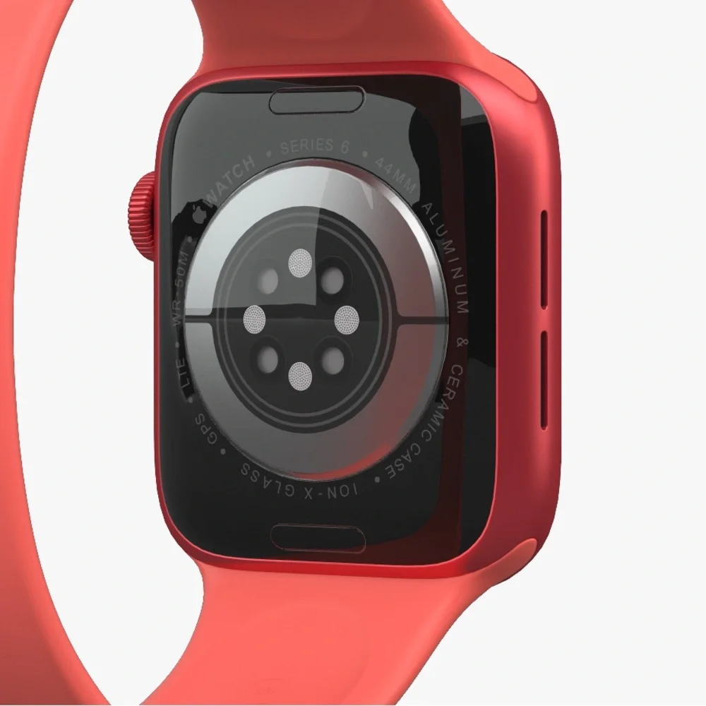 🍎APPLE WATCH- Series 6 GPS, 44 mm Red Aluminum with Blood Oxygen Feature